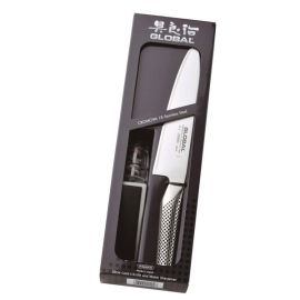 Juego cuchillo Global y afilador Minosharp