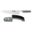 Juego cuchillo Global y afilador Minosharp